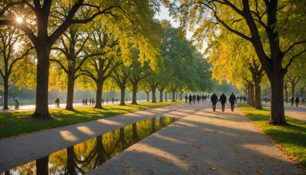 Pourquoi flâner le long des bassins du grand parc public
